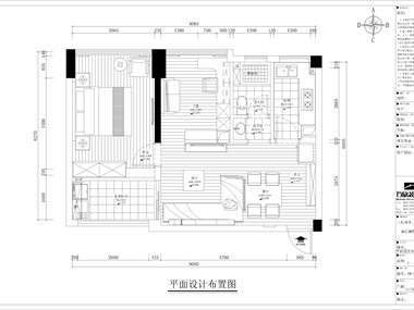 本案運用簡約的設(shè)計手法，空間布置規(guī)劃上考慮通風(fēng)采光