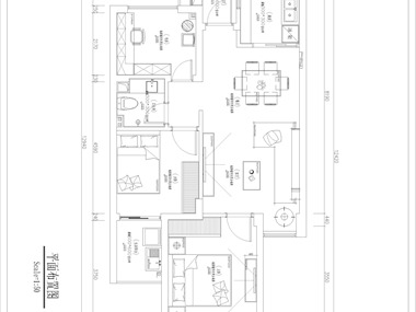 設(shè)計師把白色作為空間的主調(diào)，木地板給人休閑的感覺。