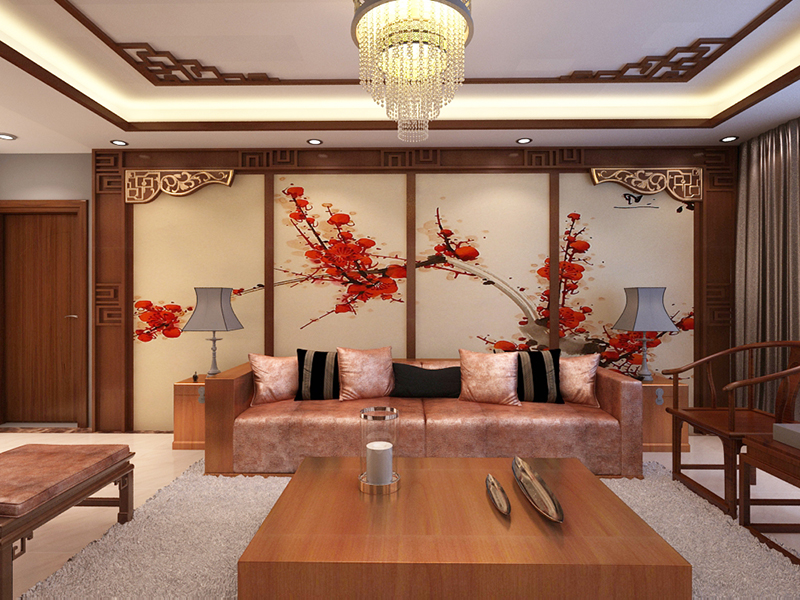 中式风格家装案例图客厅