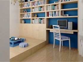 书房装修设计：如何把客厅改造成书房