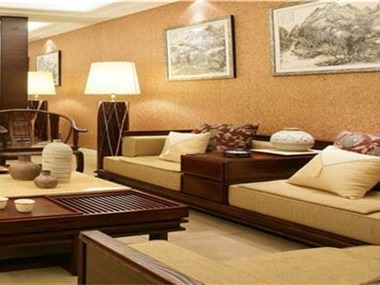 设计理念：中国风的构成主要体现在传统家具装饰品及黑